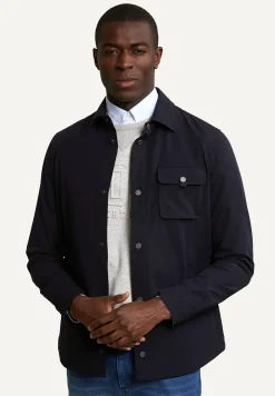 Discount River Woods Technische stretch jas borstzak dark navy -
