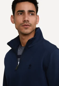 Fashion River Woods Techno fleece trui dark navy -