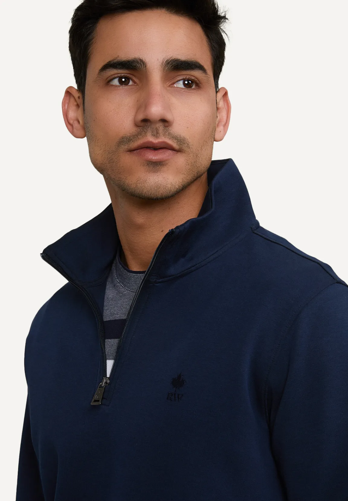 Fashion River Woods Techno fleece trui dark navy -