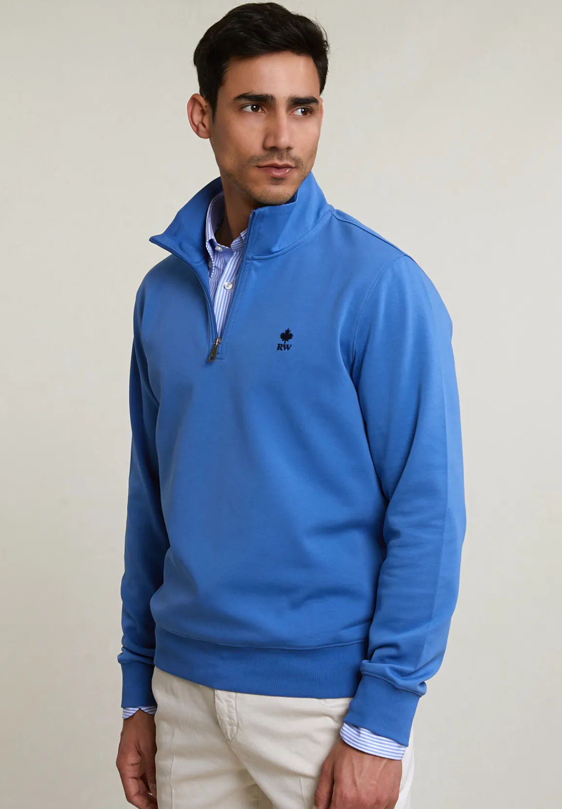 Best River Woods Techno fleece trui old blue -