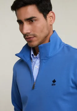 Best River Woods Techno fleece trui old blue -
