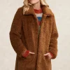 Outlet River Woods Teddymantel 2 zakken bruin -