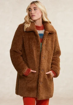 Outlet River Woods Teddymantel 2 zakken bruin -