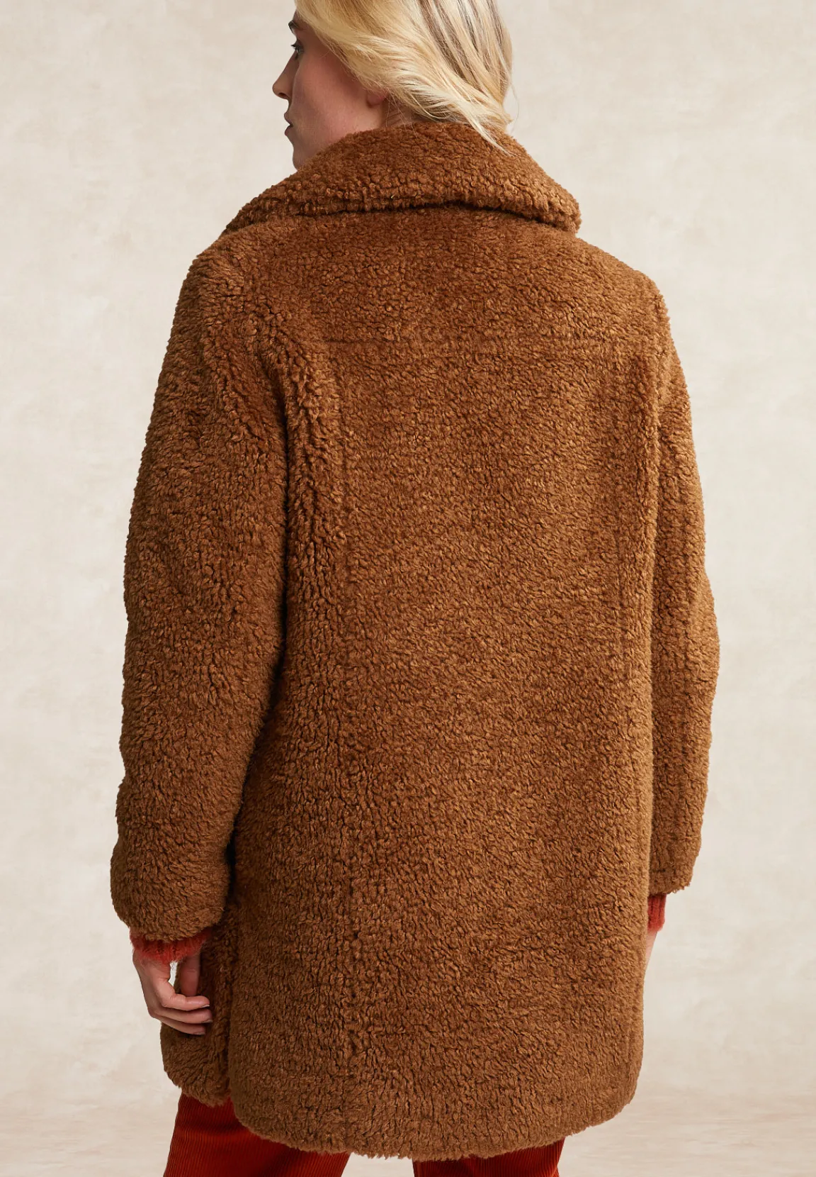 Outlet River Woods Teddymantel 2 zakken bruin -