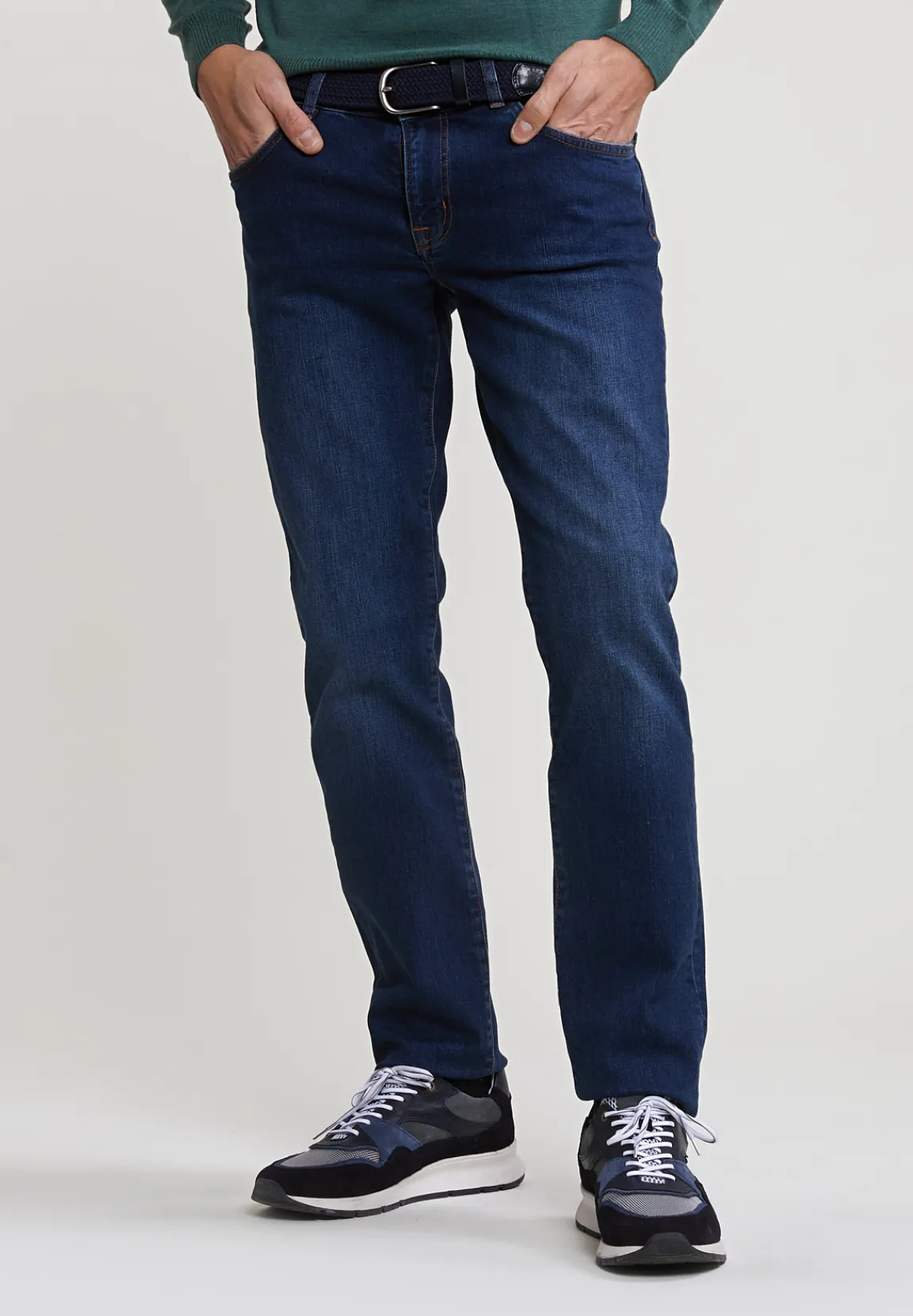 Hot River Woods Tight fit basic stretch jeans 5-zakken dark stone -