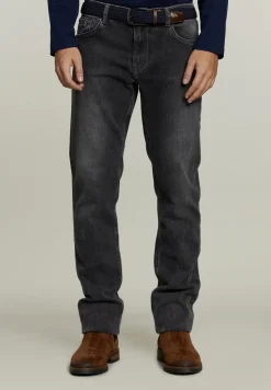 Best River Woods Tight fit jeans 5-zakken grijs -