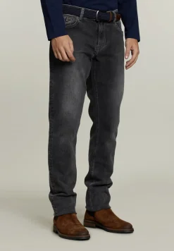Best River Woods Tight fit jeans 5-zakken grijs -