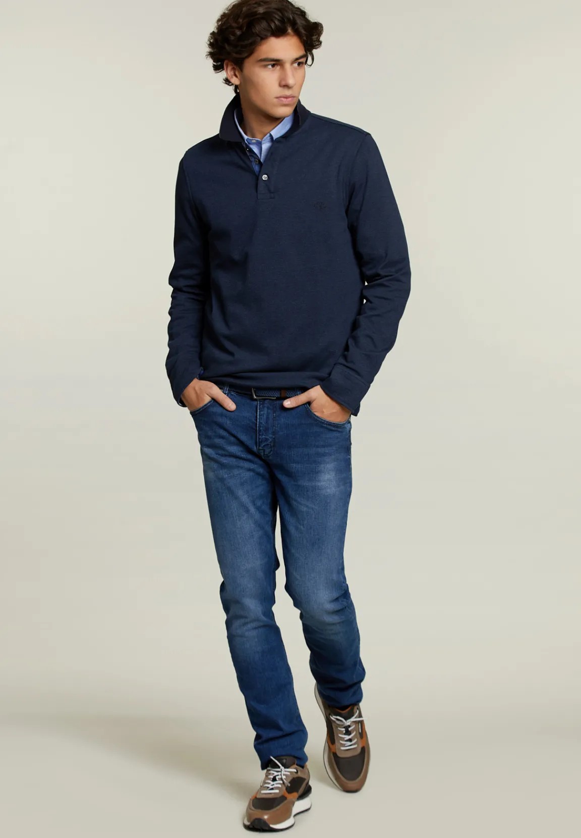 New River Woods Tight fit jeans 5-zakken stone -