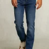 New River Woods Tight fit 5-pocket jeansbroek stone -
