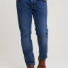 Sale River Woods Tight fit stretch jeansbroek 5-zakken light stone -