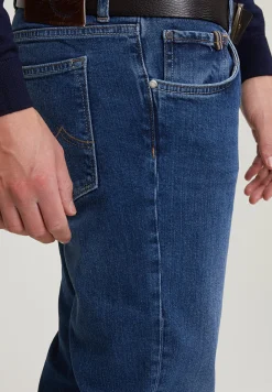 Sale River Woods Tight fit stretch jeansbroek 5-zakken light stone -