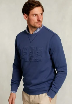 Sale River Woods Trui ronde hals dark blue jelly fish -