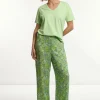 Sale River Woods Viscose fantasiebroek groen -