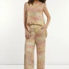 New River Woods Viscose wijde fantasiebroek multi -