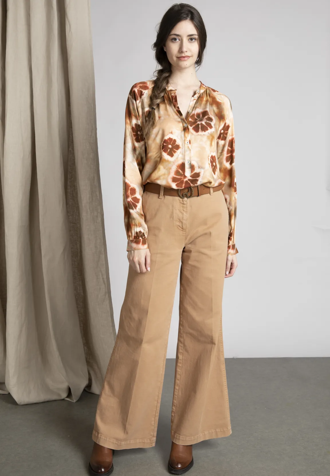 Clearance River Woods Wijde blouse met raglanmouwen in multi -