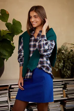 Best River Woods Wijde geruite blouse multi -