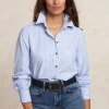 Outlet River Woods Wijde gestreepte blouse blauw/wit -