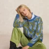 Discount River Woods Wijde ribfluwelen broek hoge taille olijfgroen -