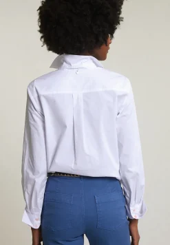 Clearance River Woods Witte geknoopte blouse lange mouwen -