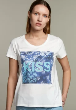 Outlet River Woods Witte t-shirt met ronde hals -