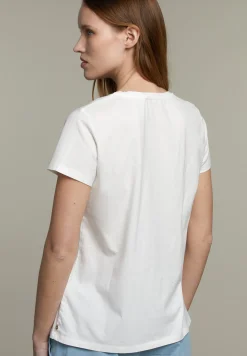 Outlet River Woods Witte t-shirt met ronde hals -