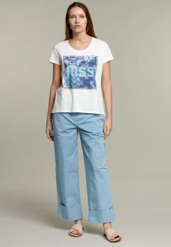 Outlet River Woods Witte t-shirt met ronde hals -