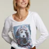 Fashion River Woods Witte T-shirt ronde hals -