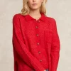 Fashion River Woods Wol-alpaca cardigan borstzak rood -