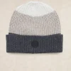 Online River Woods Wol-kasjmier 3-kleurige gestreepte muts charcoal mix -