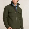 Sale River Woods Wolmix overhemd jas dubbele borstzak kaki -
