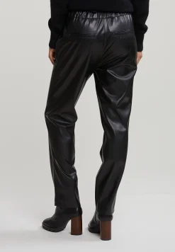 Sale River Woods Zwarte broek vegan leer -
