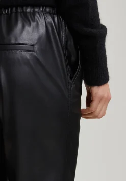 Sale River Woods Zwarte broek vegan leer -